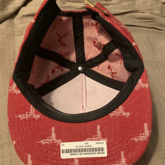 Supreme 5 Panel Hat - Denim Jacquard Uzi 5 Panel NWT - Picture 2 of 2